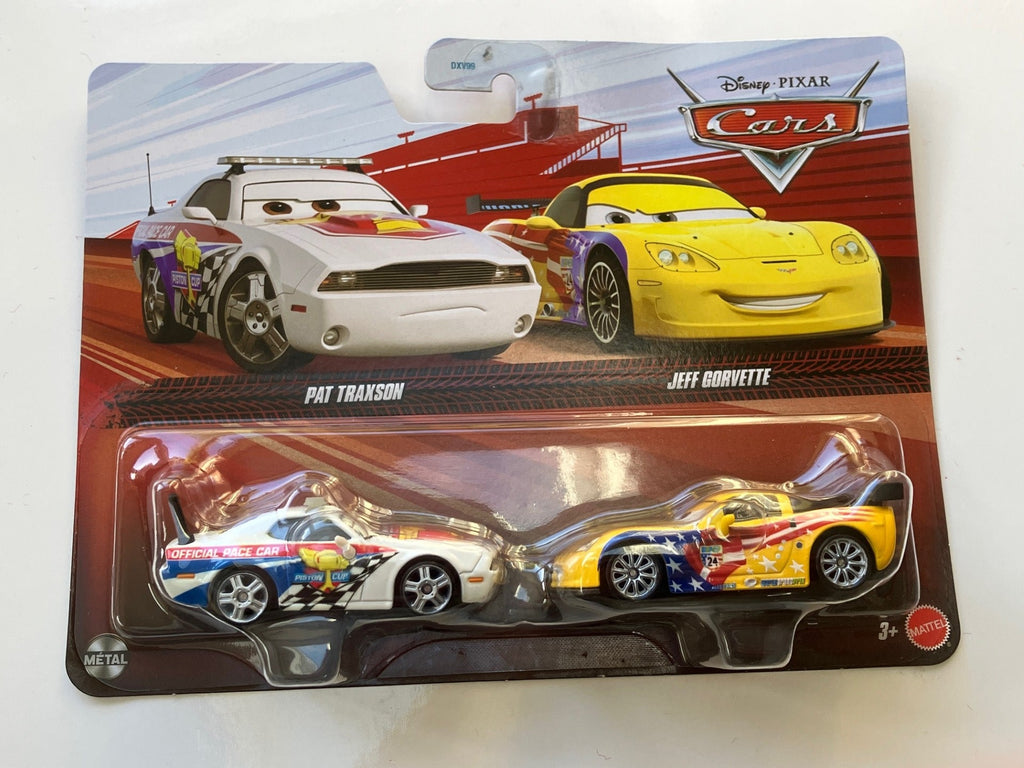 DISNEY CARS 3 DIECAST - Pat Traxson and Jeff Gorvette – Gemdans