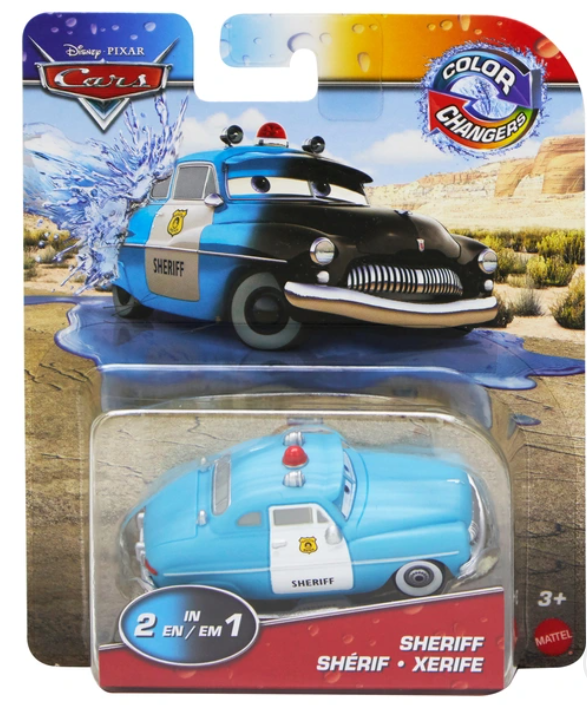DISNEY CARS Colour Changer Sheriff Blue version Gemdans