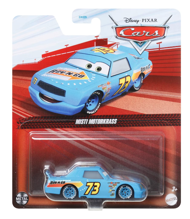 DISNEY CARS DIECAST Misti Motorkrass aka Rev N Go Gemdans