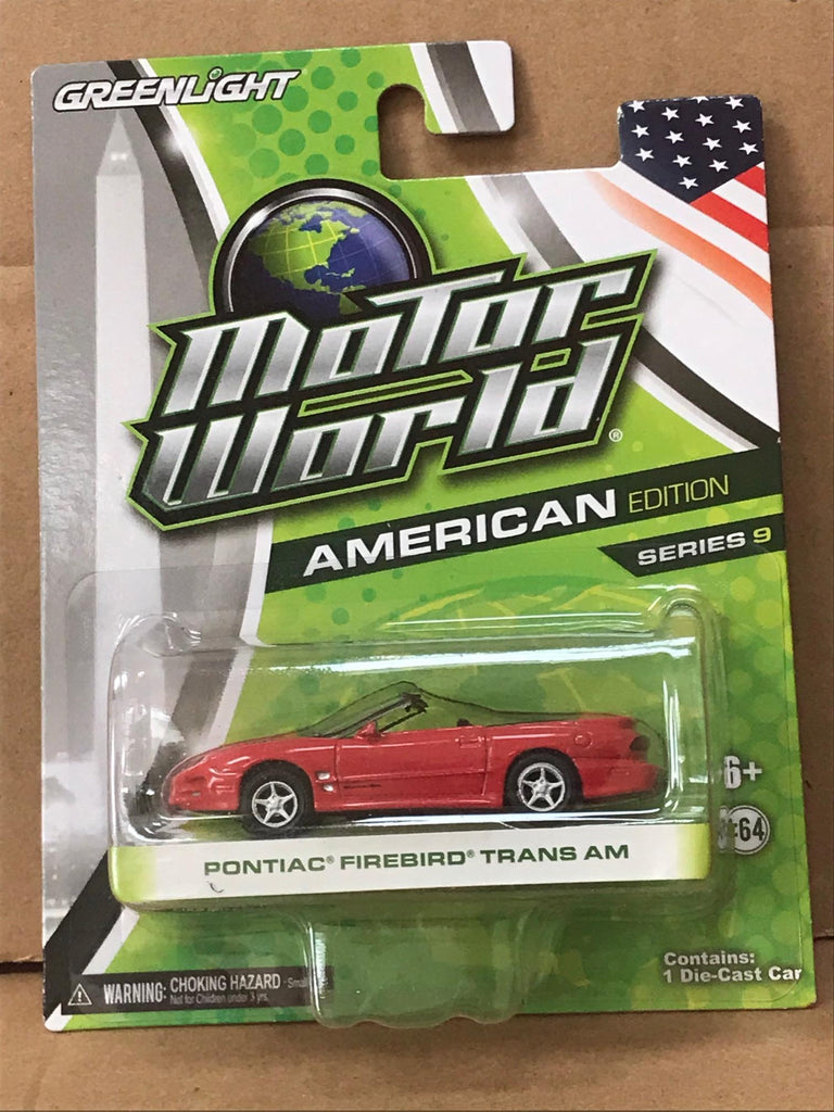 GREENLIGHT DIECAST Motor World Pontiac Firebird Trans Am Gemdans