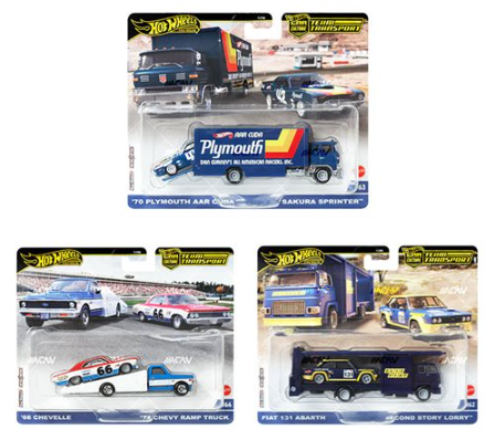 New Hot Wheels Team Transport and Car Culture 2 packs