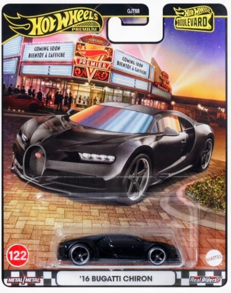 HOT WHEELS DIECAST - Boulevard Series 16 Bugatti Chiron