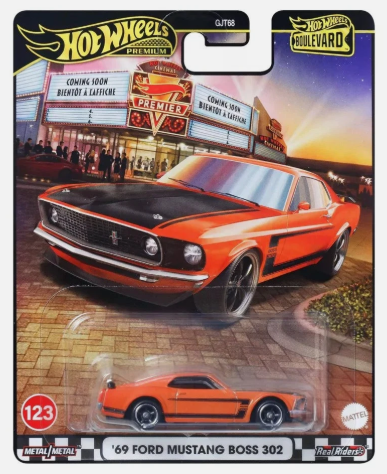 HOT WHEELS DIECAST - Boulevard Series - 69 Ford Mustang Boss 302