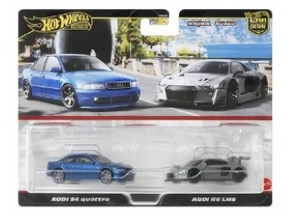 HOT WHEELS DIECAST - Audi 2 pack - S4 Quattro R8 LMS