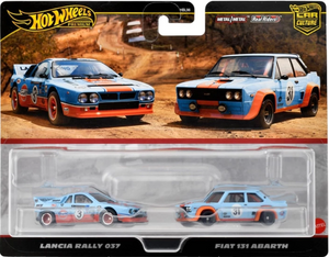 HOT WHEELS DIECAST - Fiat 2 pack - Lancia Rally 037 - 131 Abarth