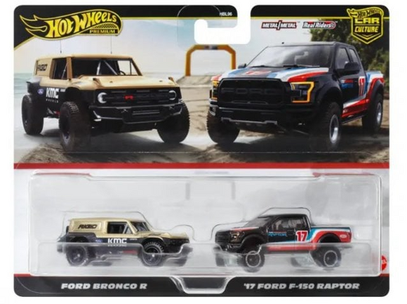 HOT WHEELS DIECAST - Ford 2 pack - Bronco R - F150 Raptor