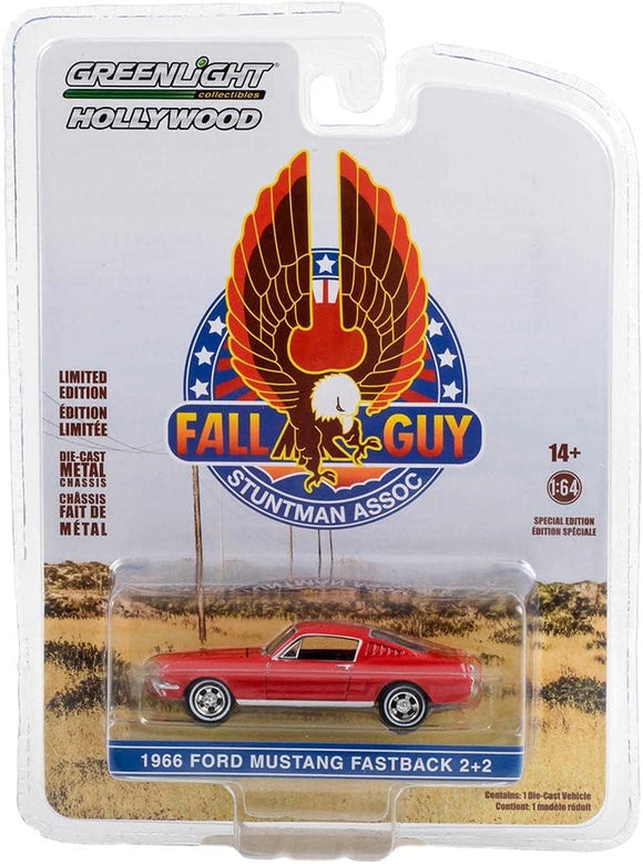 GREENLIGHT HOLLYWOOD DIECAST - Fall Guy 1966 Ford Mustang Fastback