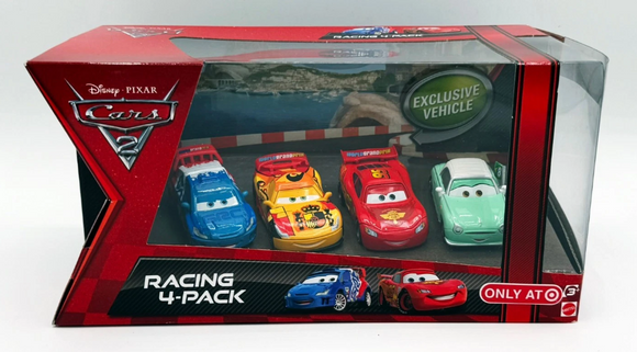 DISNEY CARS 2 DIECAST - Racing 4-Pack with Denise Beam