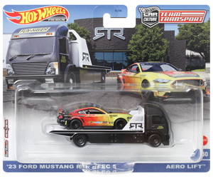 HOT WHEELS DIECAST - Team Transport 23 Ford Mustang RTR Aero Lift