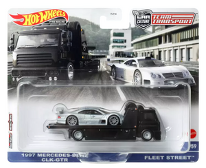 HOT WHEELS DIECAST - Team Transport 1997 Mercedes-Benz CLK-GTR Fleet Street