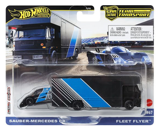 HOT WHEELS DIECAST - Team Transport - Sauber Mercedes C9 - Fleet Flyer