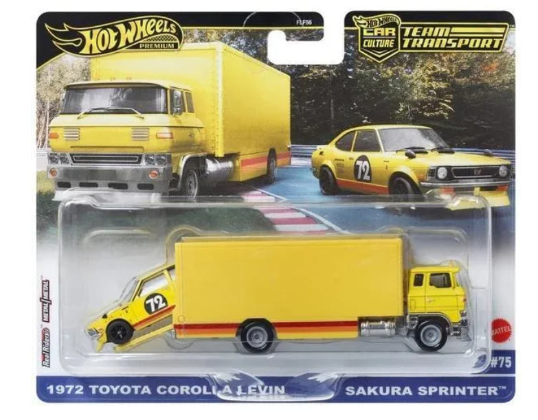 HOT WHEELS DIECAST - Team Transport 1972 Toyota Corolla Levin Sakura Sprinter