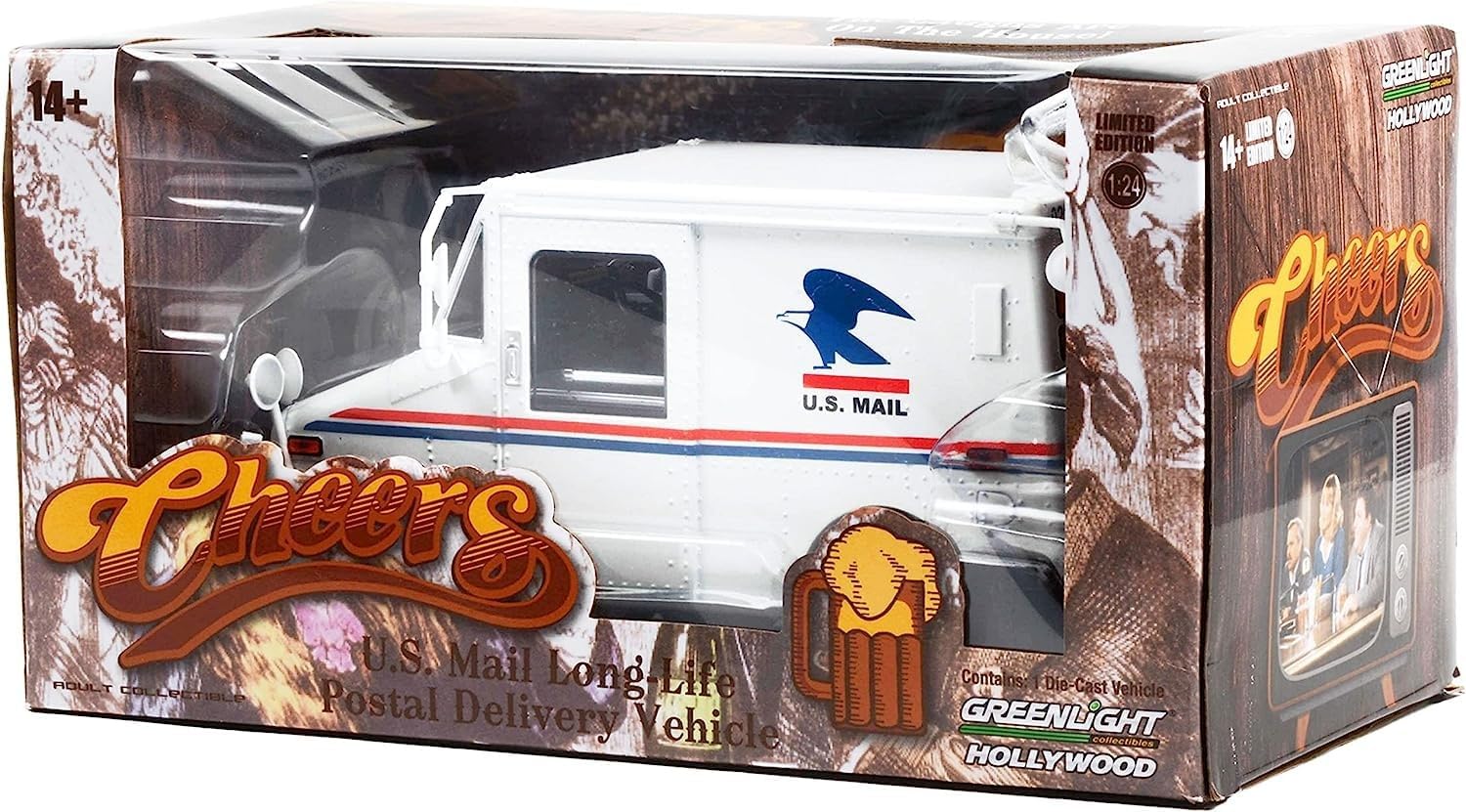 Greenlight Hollywood Diecast - 1/24 - Cheers - Cliff's US Postal Delivery Vehicle