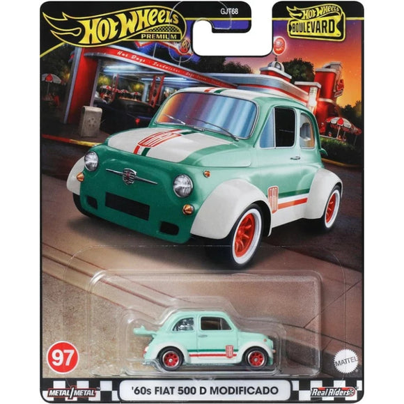 HOT WHEELS DIECAST - Boulevard Series 60s Fiat 500D Modificado