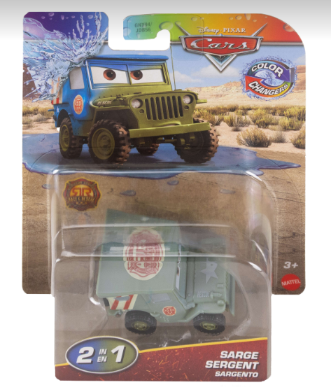DISNEY CARS Colour Changer - Race and Rescue Sarge