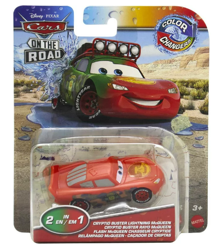 DISNEY CARS Colour Changer - On the Road - Cryptid Buster Lightning McQueen