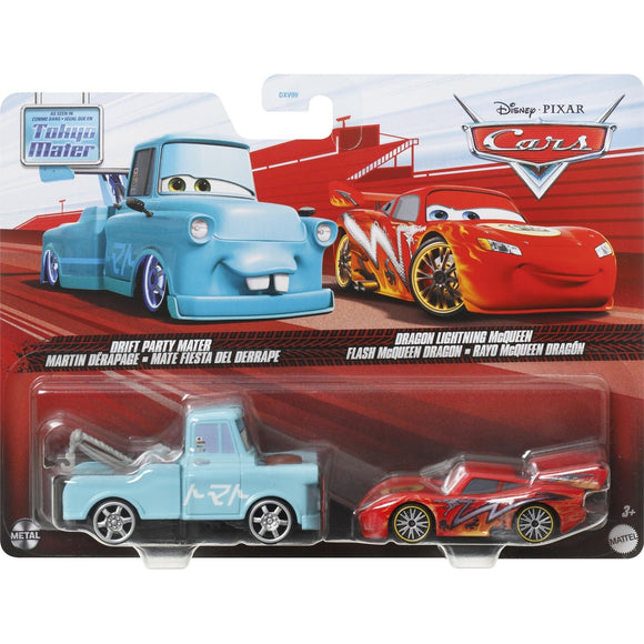 DISNEY CARS DIECAST - Drift Party Mater and Dragon LMQ from Tokyo Mater