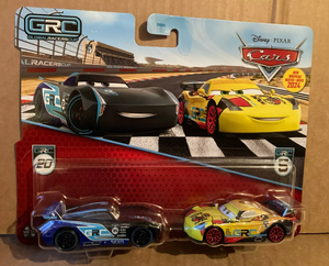 DISNEY CARS DIECAST - Global Racers Cup 2 pack - Jackson Storm and Miguel Camino