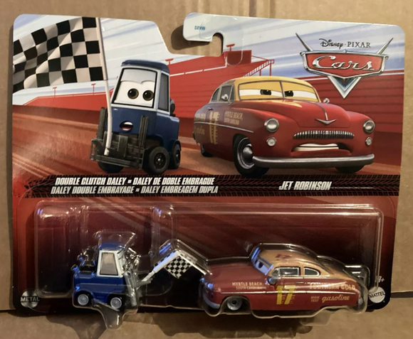 DISNEY CARS DIECAST - Double Clutch Daley and Jet Robinson