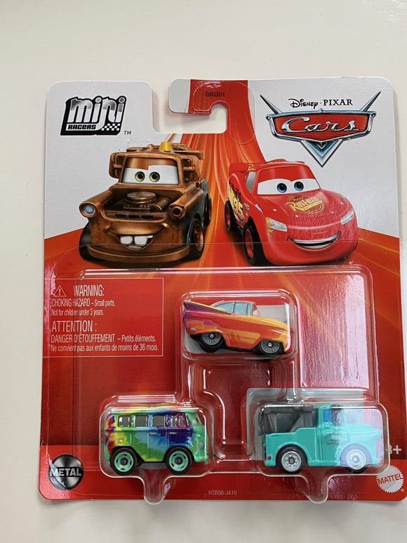 DISNEY CARS Mini Racers - set of 3 with RS Ramone Brand New Mater Fillmore