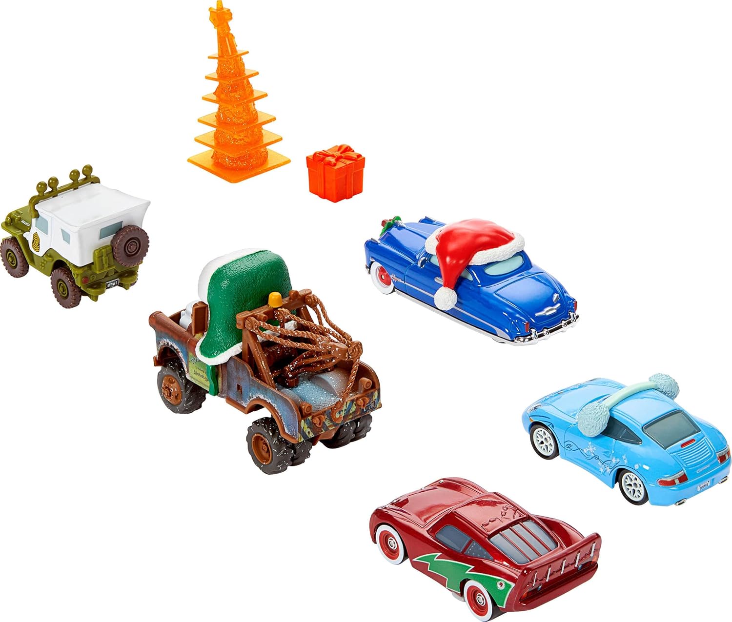 DISNEY CARS DIECAST - Christmas Winter Vehicle 5-Pack collection