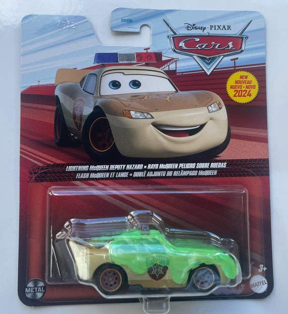 DISNEY CARS DIECAST - Slime Deputy Hazzard Lightning McQueen