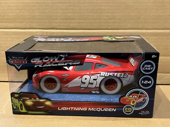DISNEY CARS JADA DIECAST - Glow Racers Lightning McQueen
