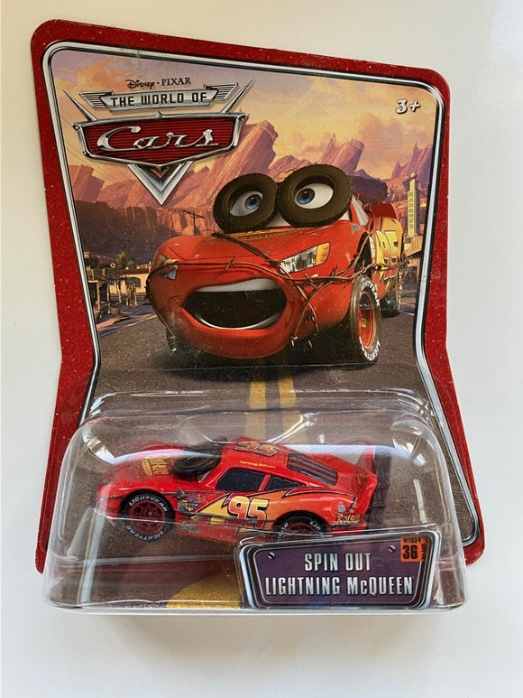 DISNEY CARS DIECAST - Spin Out Lightning McQueen