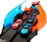 DISNEY CARS Glow Racers - Launch and Criss-Cross Glow Race Playset