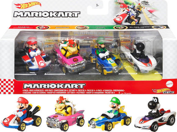 HOT WHEELS DIECAST - GLN53 - Super Mario Kart 4 pack