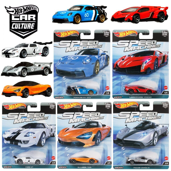 HOT WHEELS DIECAST - Car Culture - Speed Machines set of 5