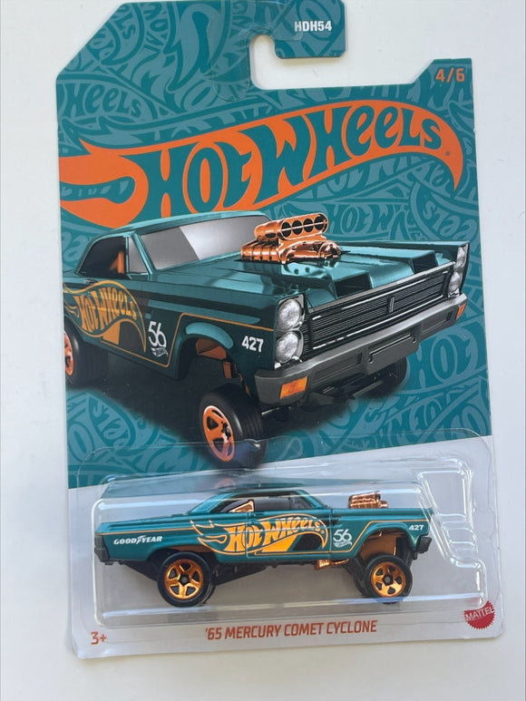 HOT WHEELS DIECAST - Green and Gold - 65 Mercury Comet Cyclone