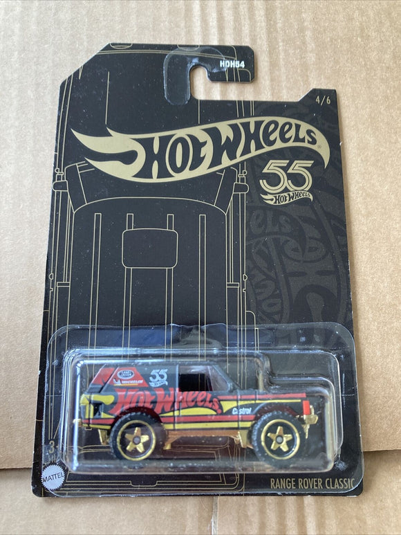 HOT WHEELS DIECAST - Gold and Yellow Range Rover Classic