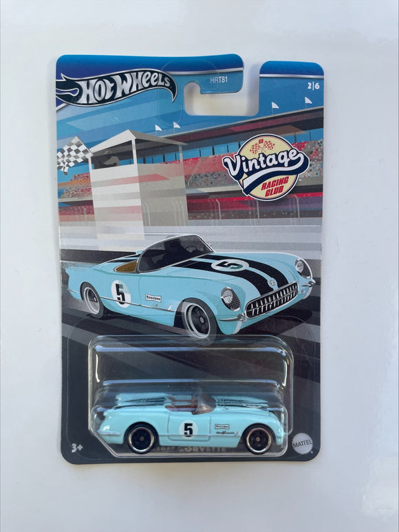 HOT WHEELS DIECAST - Vintage Racing Club 1955 Corvette