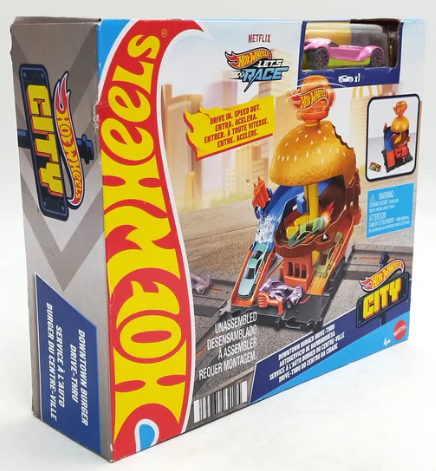 HOT WHEELS - Downtown Burger Drive Thru Playset