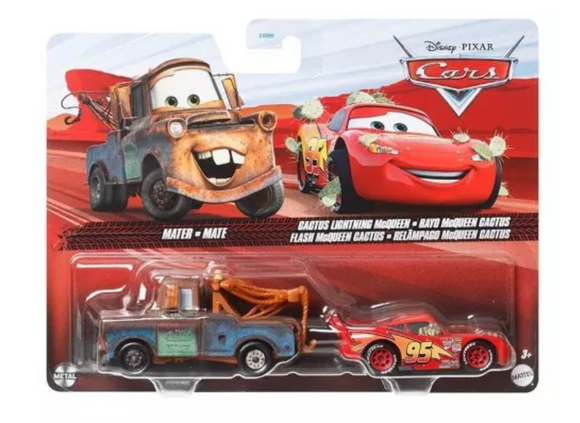 DISNEY CARS DIECAST - Cactus Lightning McQueen and Mater