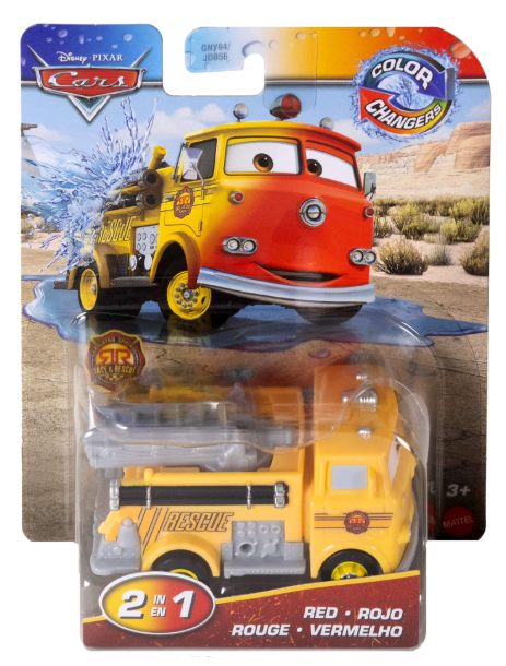 DISNEY CARS Colour Changer - Race and Rescue Red
