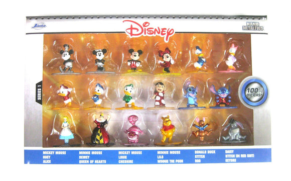 JADA NANO Metalfigs - Disney 18 pack with Mickey Minnie Stitch Donald Duck Winnie