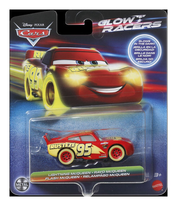 DISNEY CARS DIECAST - Glow Racers Lightning McQueen