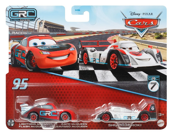 DISNEY CARS DIECAST - Global Racers Cup 2 pack - Lightning McQueen Shu Todoroki