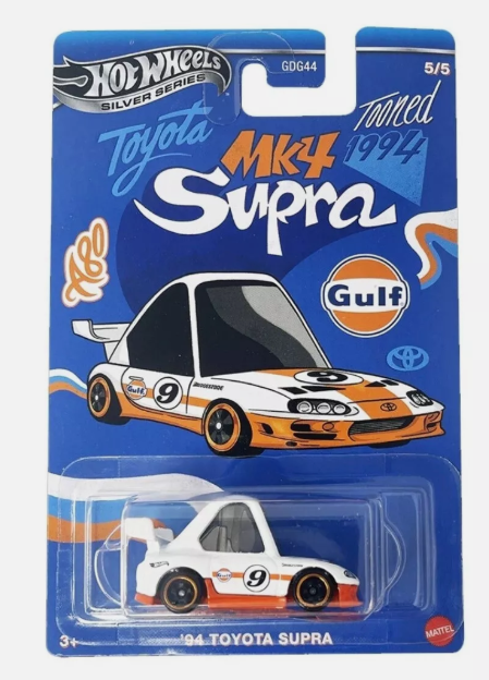 HOT WHEELS DIECAST - Gulf Tooned - 94 Toyota Supra
