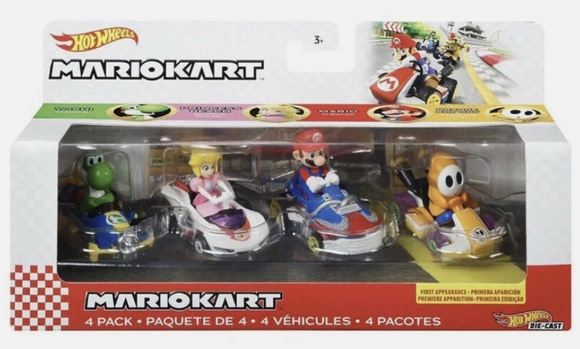 HOT WHEELS DIECAST - GWB38 - Super Mario Kart 4 pack