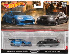 HOT WHEELS DIECAST - 2 pack - Pandem Subaru BRZ - Lexus RC F GT3