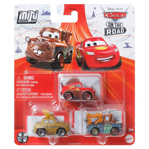 DISNEY CARS Mini Racers - set of 3 with Rumbler LMQ Mater Chieftess