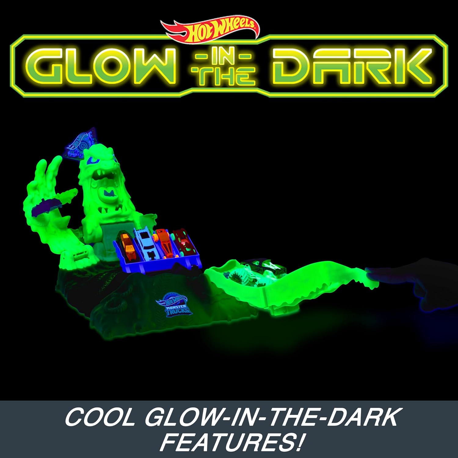 HOT WHEELS MONSTER TRUCKS - Arena Smashers Gunkster Ooze Battle