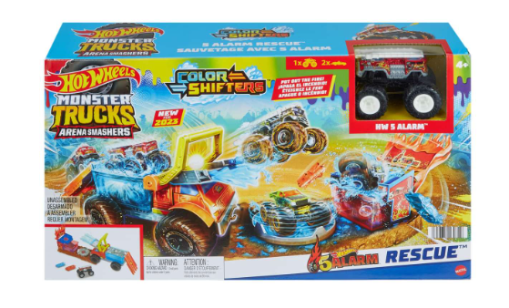 HOT WHEELS MONSTER TRUCKS - Arena Smashers 5 Alarm Rescue