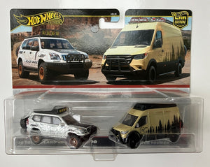 HOT WHEELS DIECAST 2 pack - Toyota Land Cruiser Prado Mercedes Sprinter