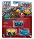 DISNEY CARS Mini Racers - set of 3 with Dinoco LMQ Cruz Helicopter