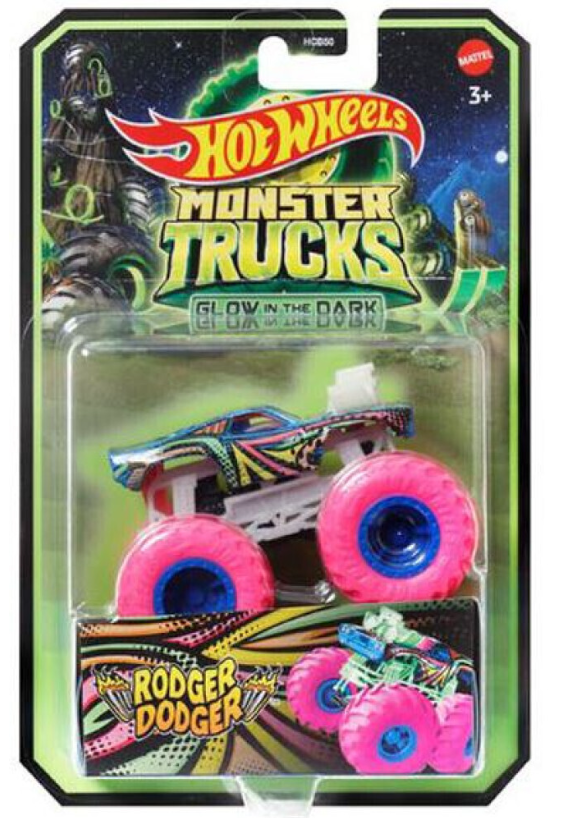 HOT WHEELS MONSTER TRUCKS - Glow in the dark - Rodger Dodger