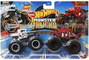 HOT WHEELS MONSTER TRUCKS - Bone Shaker vs Skelesaurus